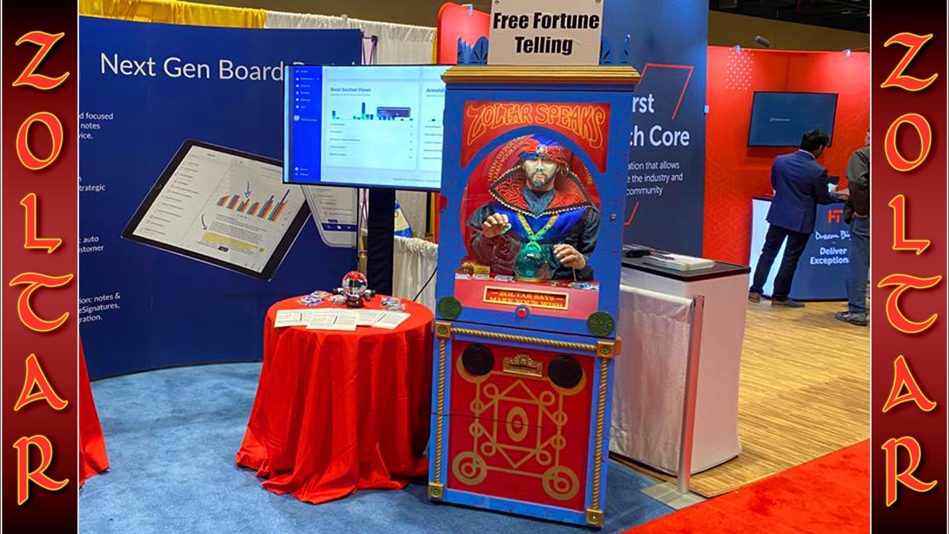 big zoltar fortune teller party rental in florida